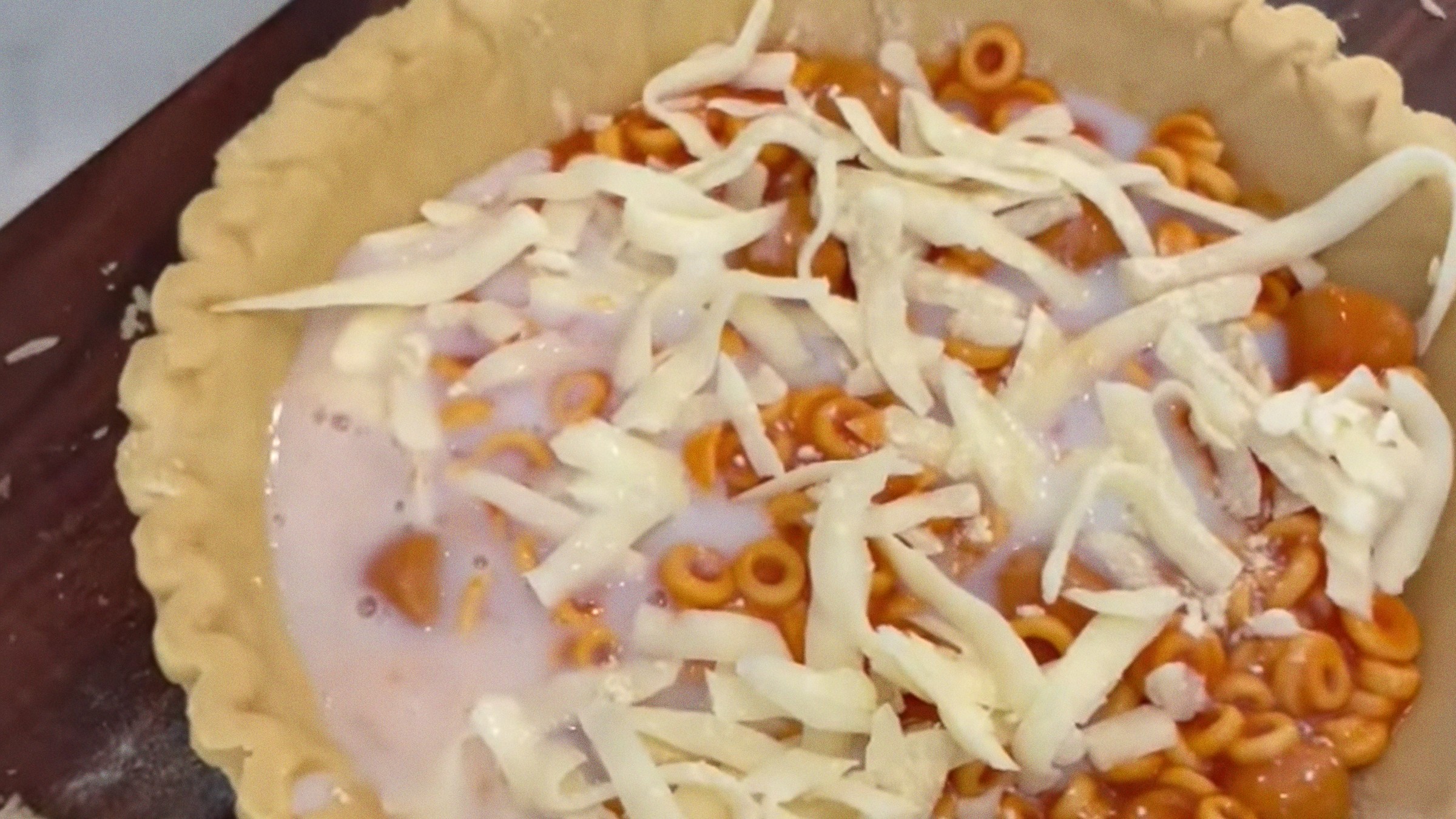 I Made The Viral SpaghettiO And Milk Pie So That You Don't Have To