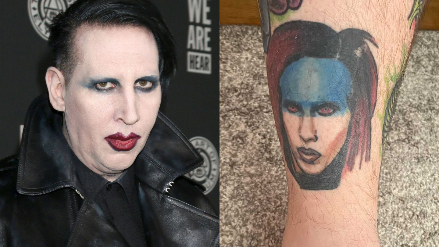 Marilyn Manson tattoo by Alex Noir  Post 17313