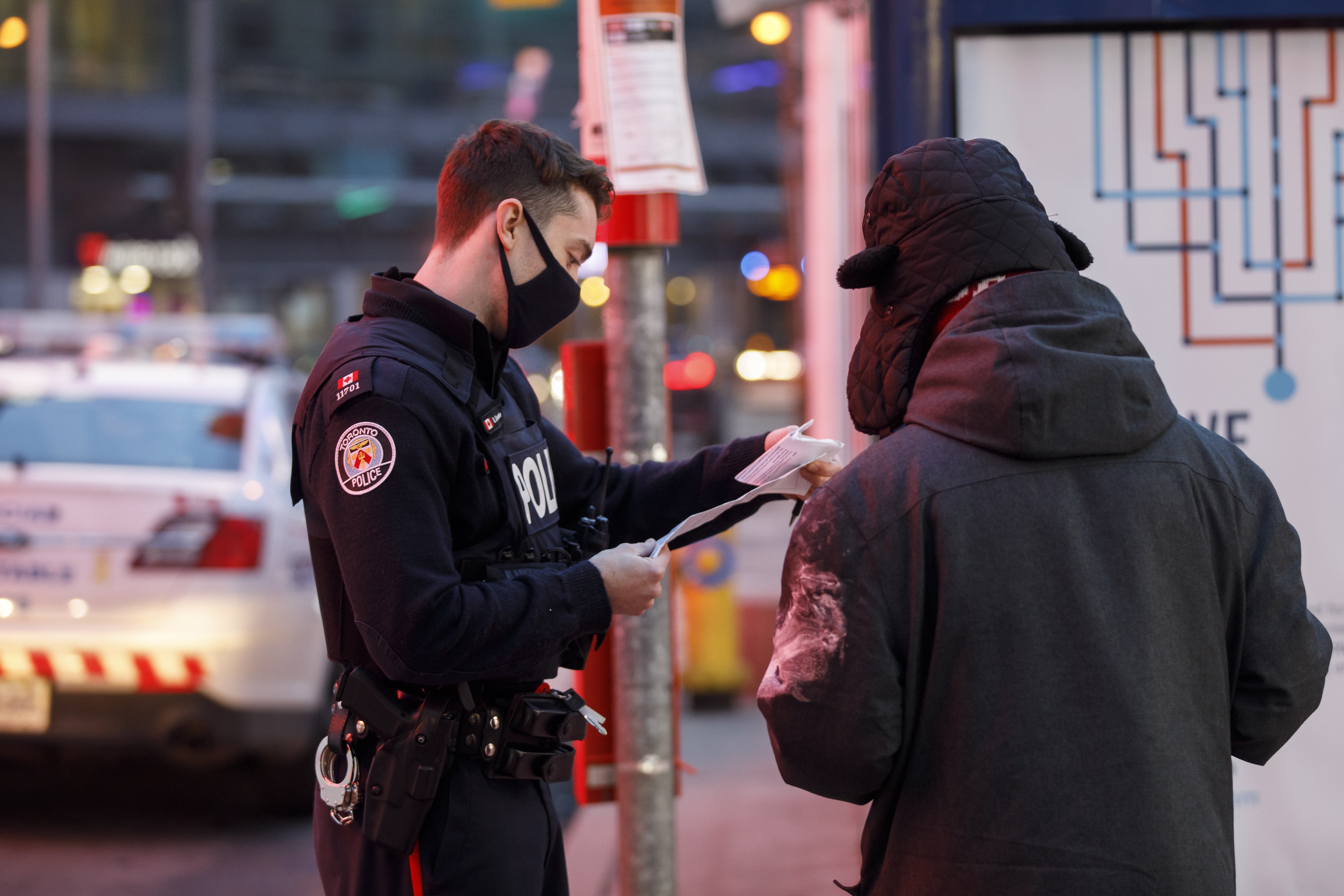 Calgary police say officer shook anti-masker's hand for agreeing