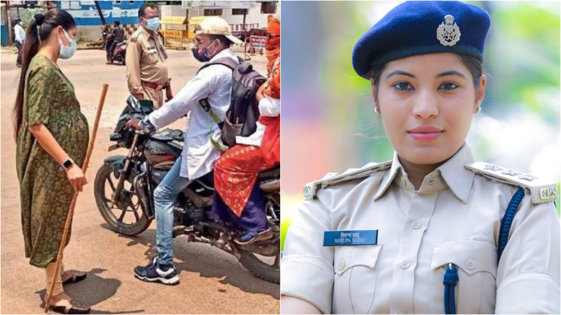 Pregnant Cop Enforces Social Distancing in This Indian City