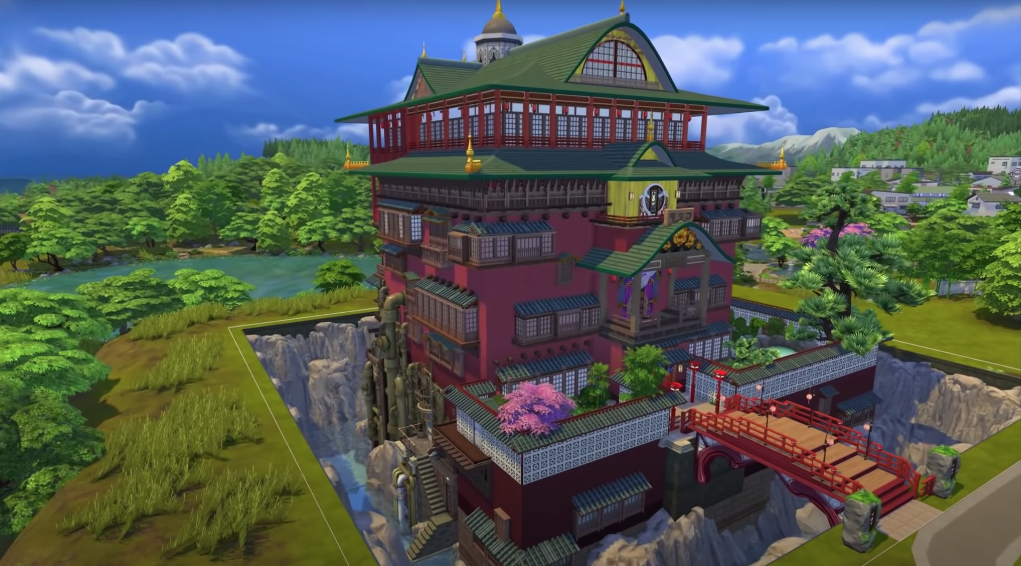 Help! I'm obsessed with... this Sims version of the Spirited Away bathhouse