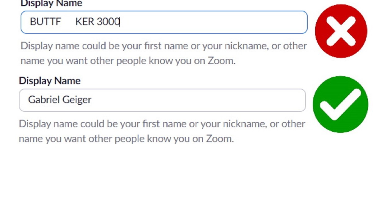 How to Make Sure Your Zoom Name Isn #39 t #39 BUTTFUCKER 3000 #39 Before a Meeting
