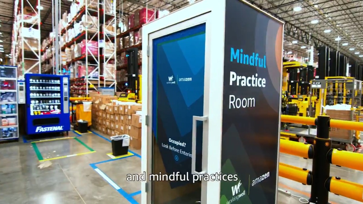 In one of its most dystopian moves yet, Amazon is introducing tiny booths where its overworked warehouse employees can momentarily escape a job so gru
