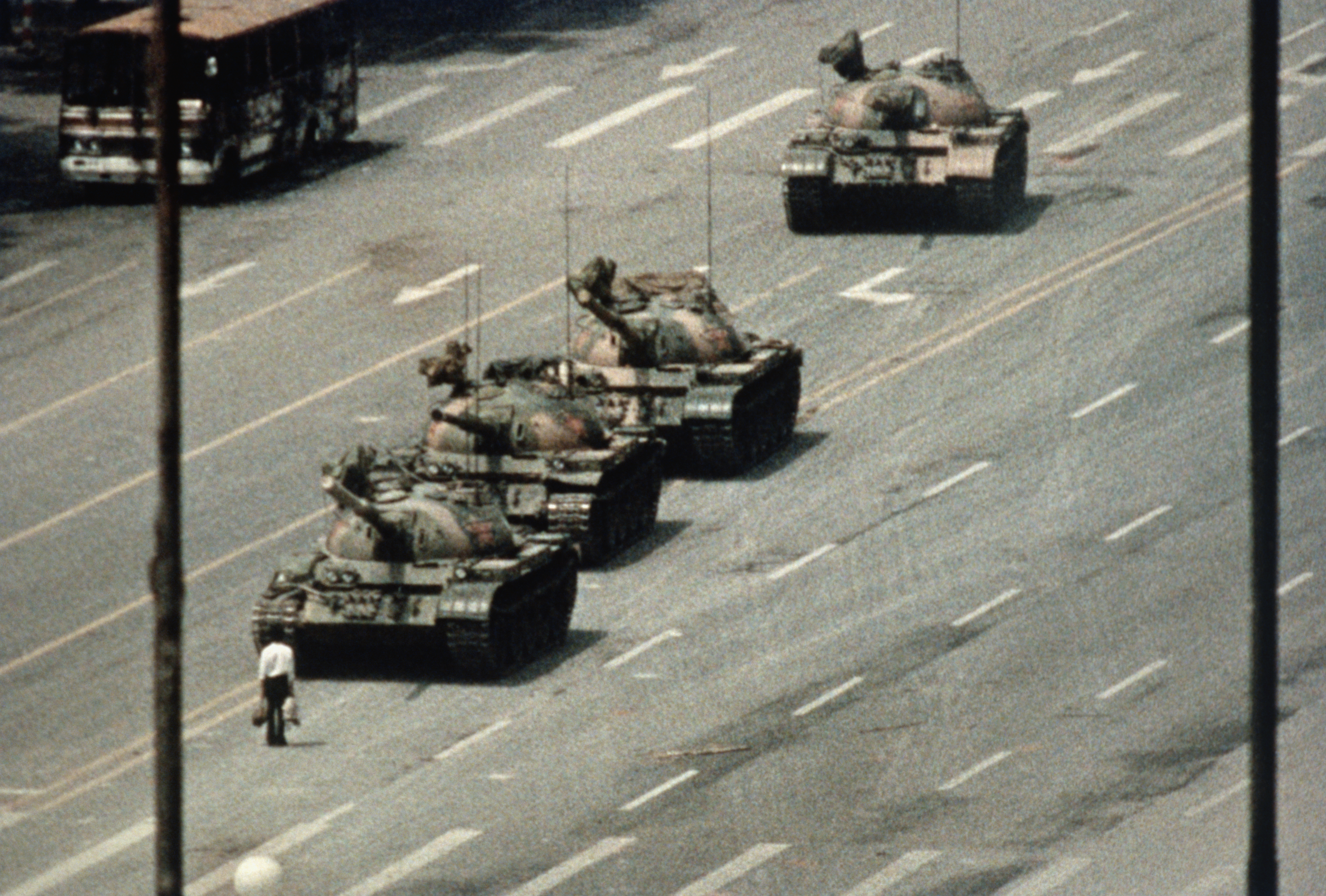 Bing, the search engine owned by Microsoft, is not displaying image results for a search for "Tank man," even when searching from the United