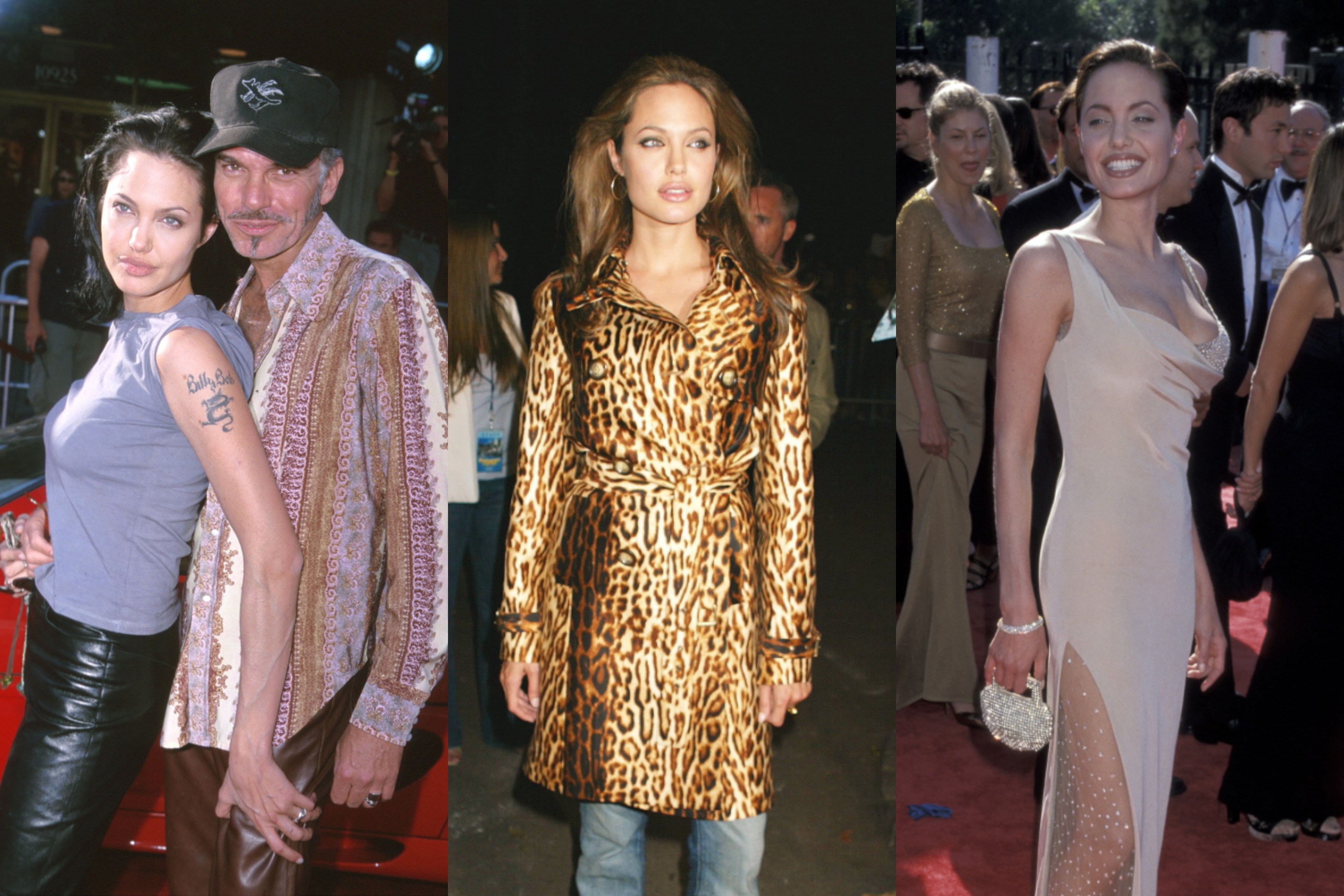 90s fashion: Angelina Jolie's red carpet style and iconic outfits