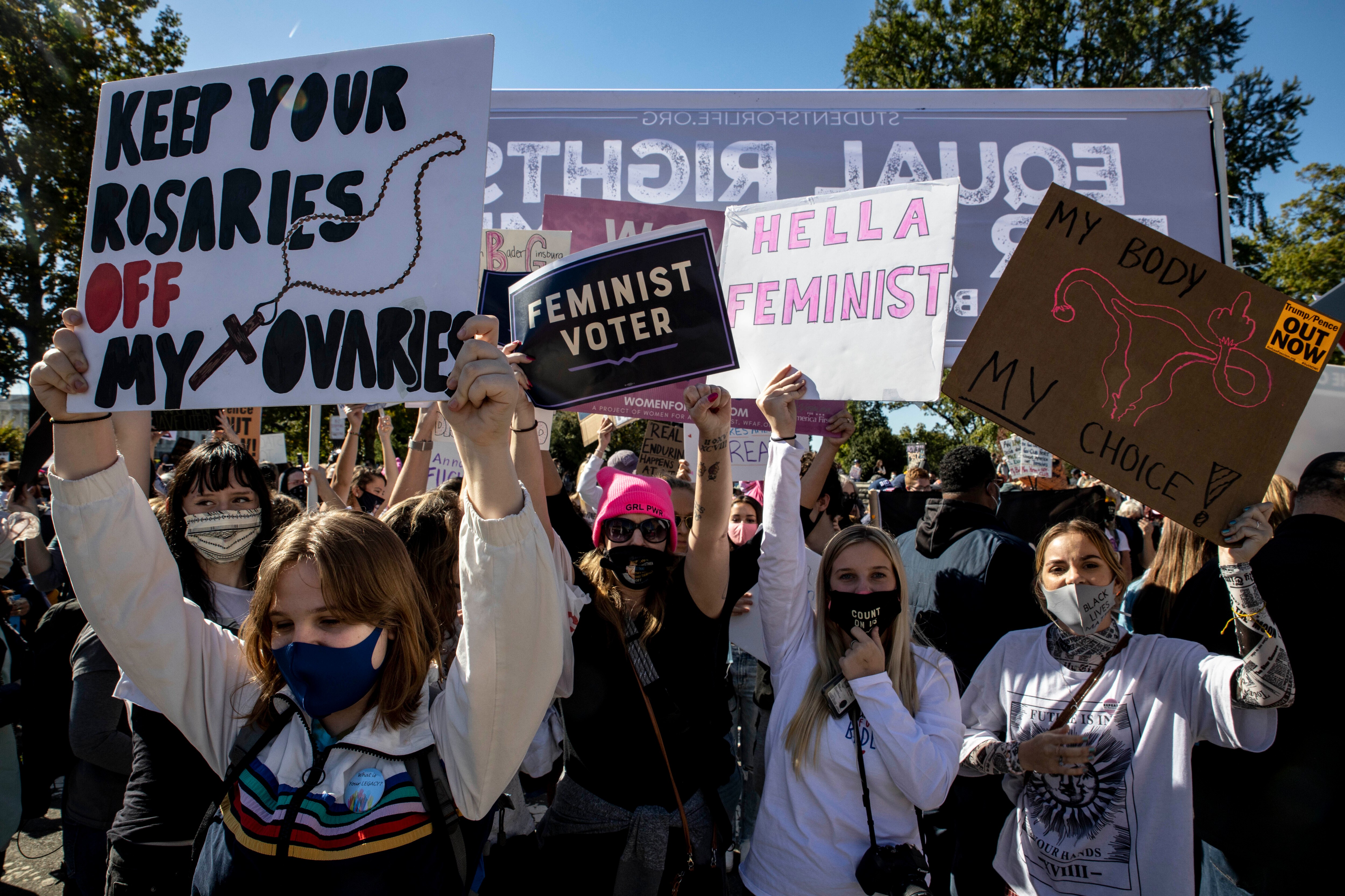 TikTokers are sending hangers to the Supreme Court. Abortion rights  activists say that goes too far.