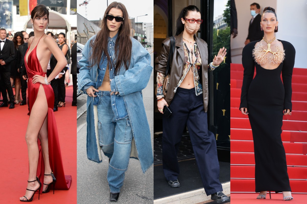 Bella Hadid's street style: 90s fashion and Y2K summer outfits