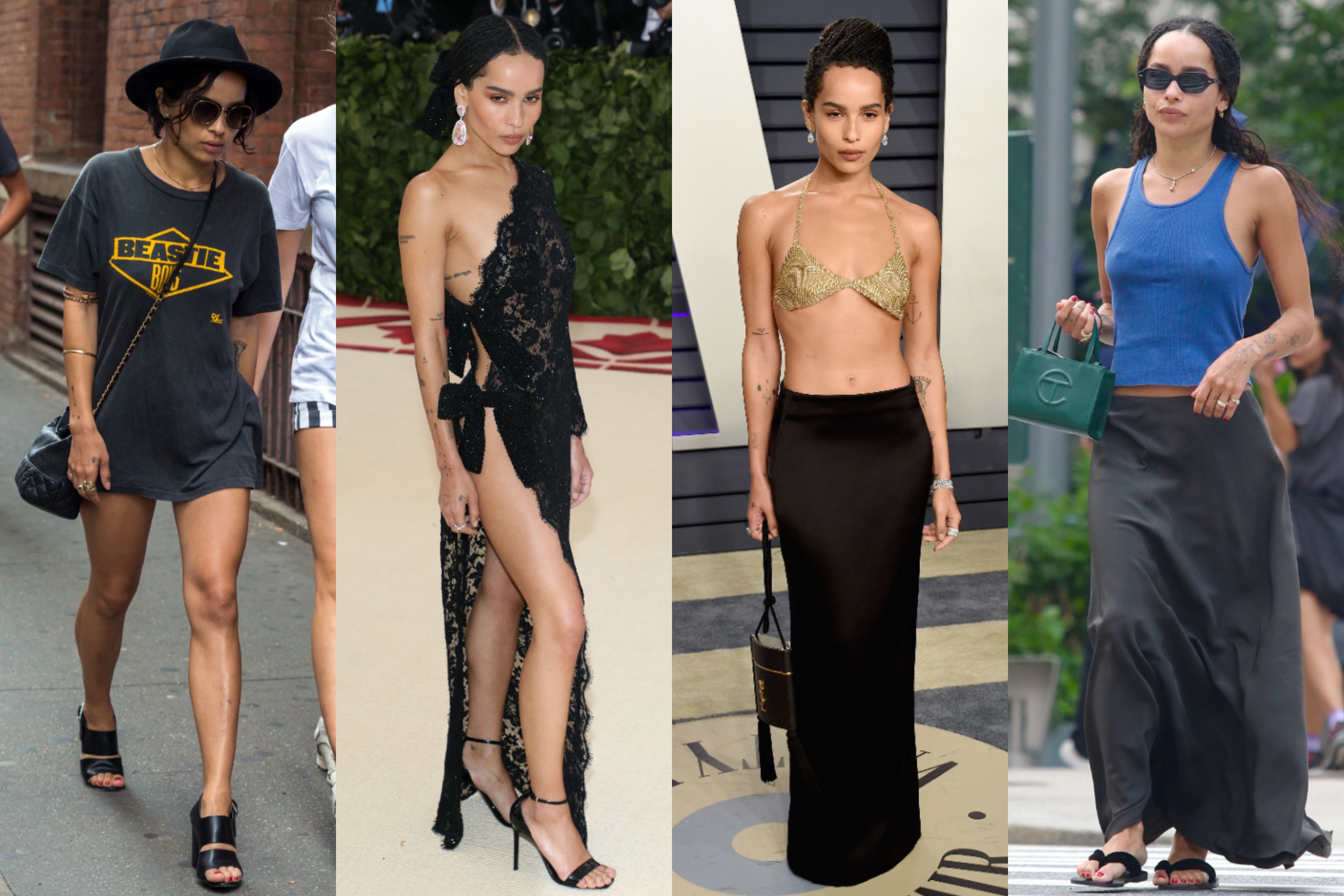 Zoe Kravitz's street style: boho summer outfits and red carpet fashion