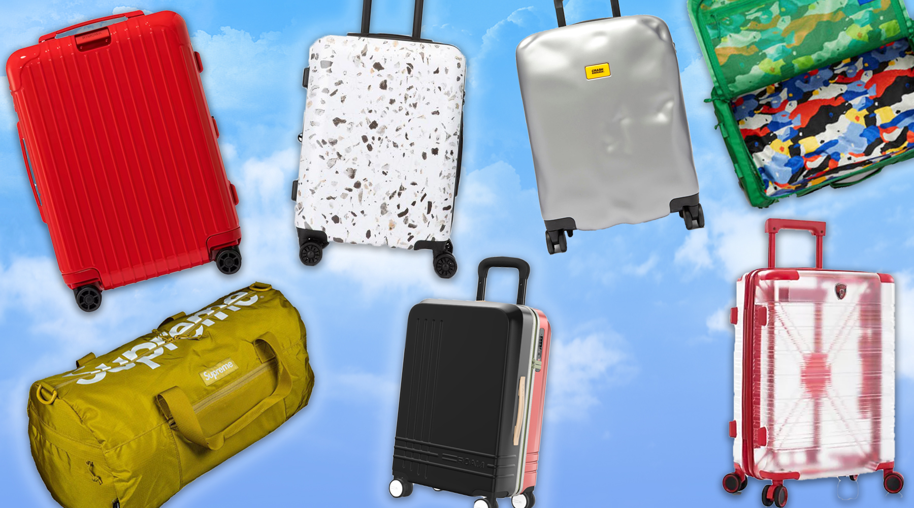 colorful carry on luggage