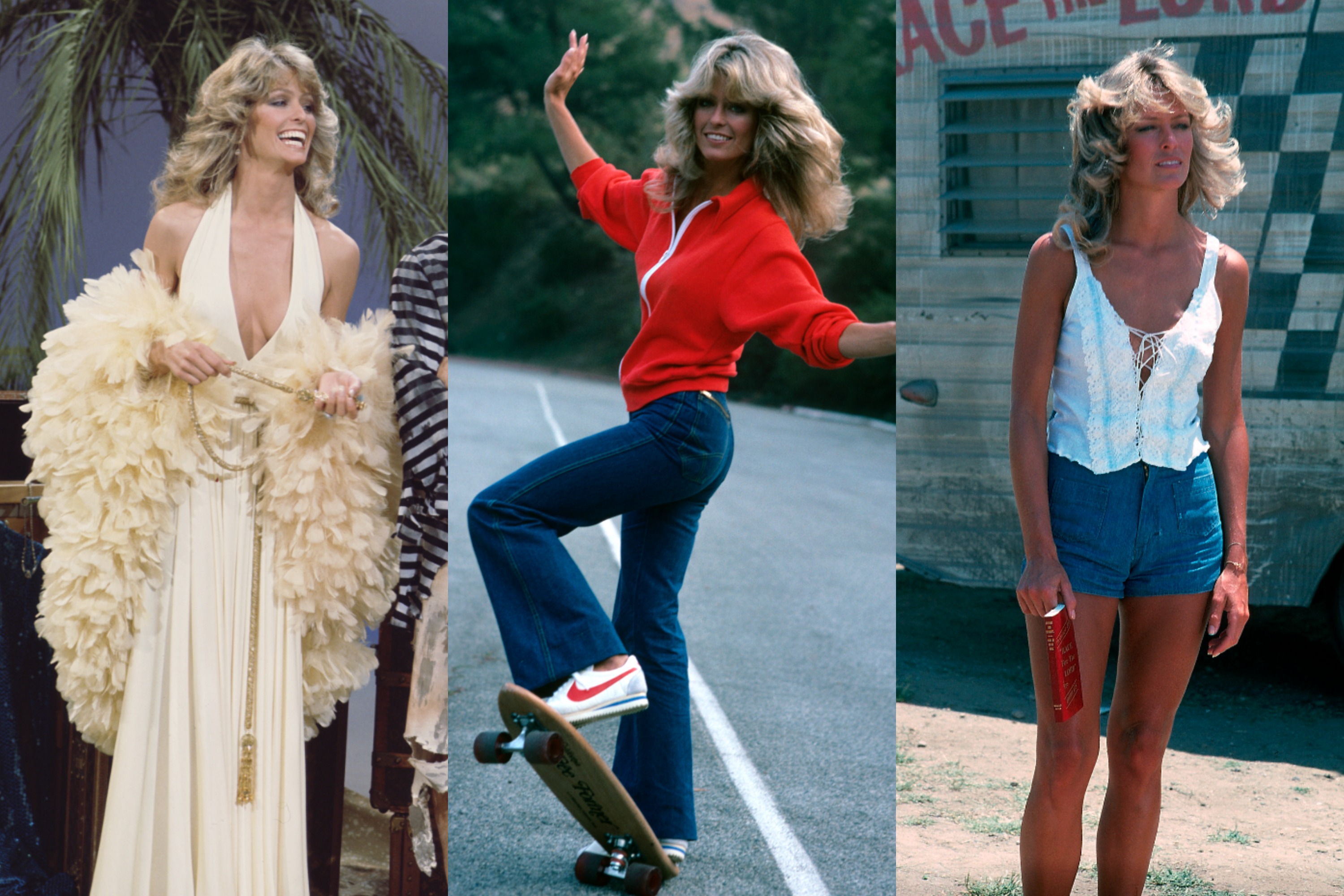 Farrah fawcett iconic outfits