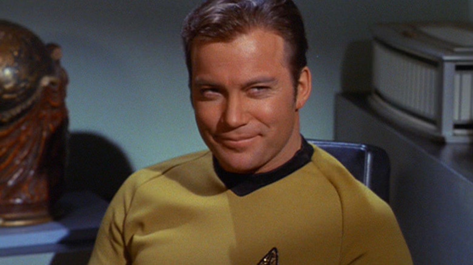 The original Captain James T. Kirk is finally going into the final frontier...