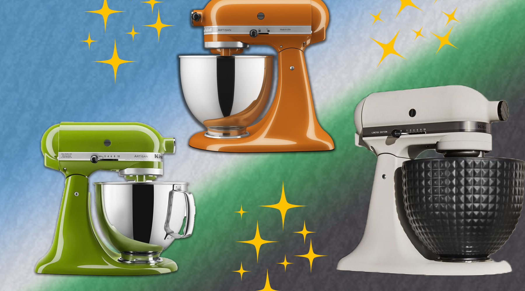 kitchenaid green gold