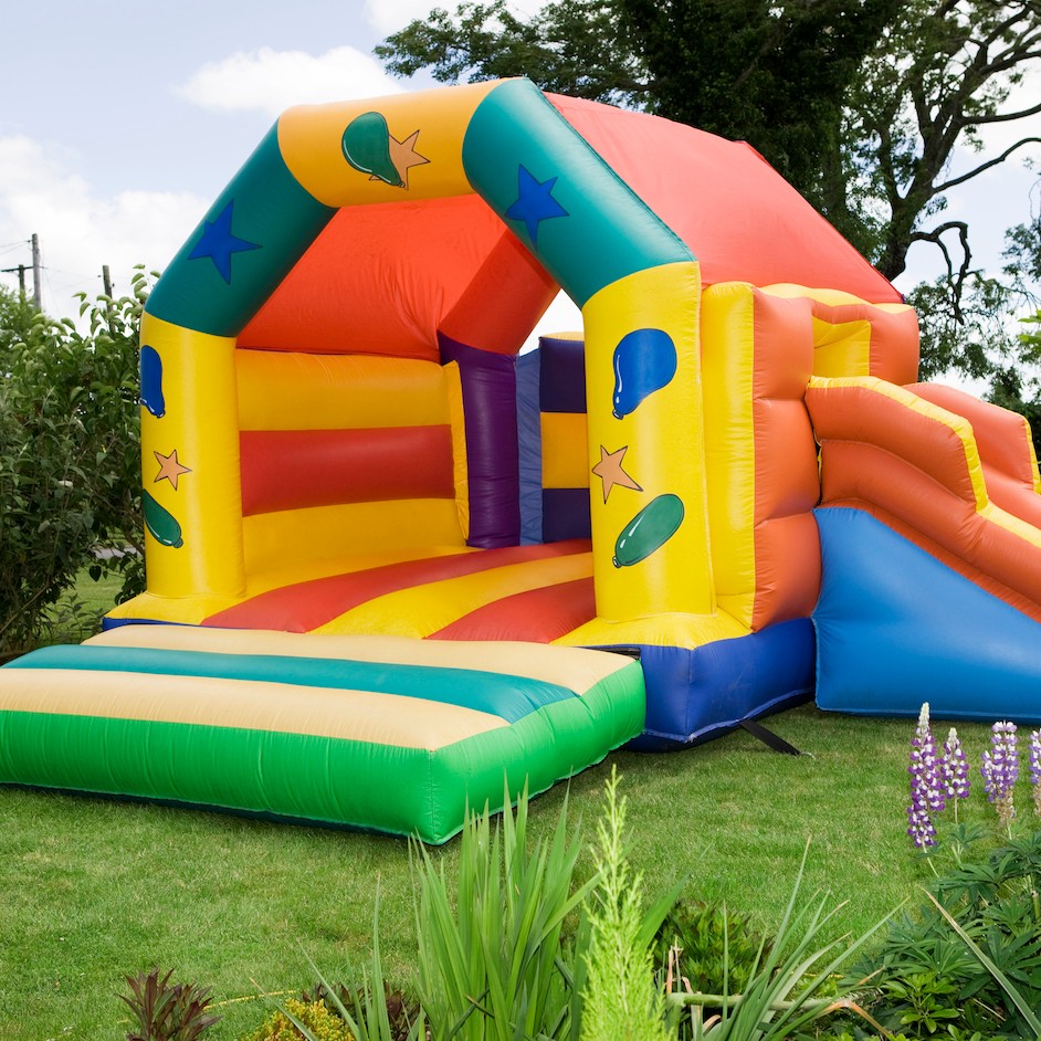 jumping castle with slide