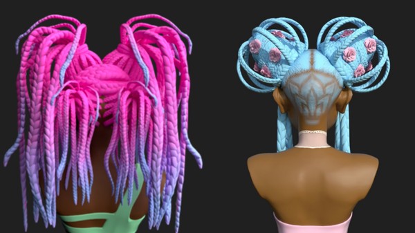 Open Source Afro Hair Library Hopes to Normalize Black Inclusion in Video Games, Virtual Reality, and Other 3D Media