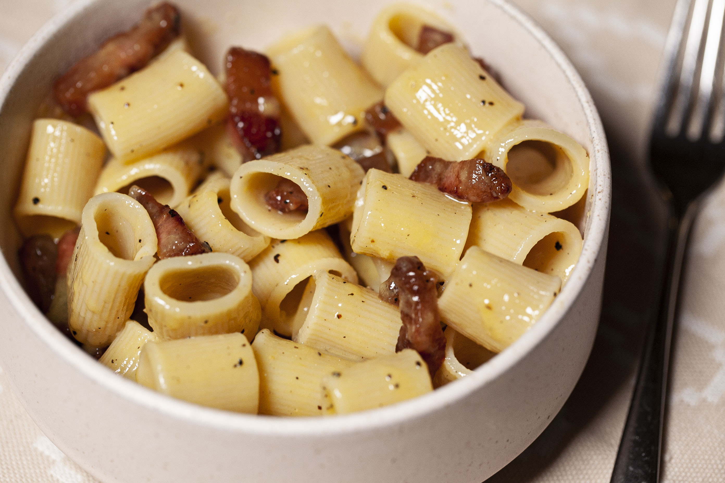 Rigatoni alla Carbonara Recipe