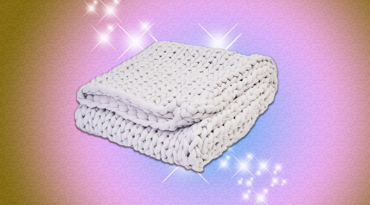 Lavender scented weighted online blanket