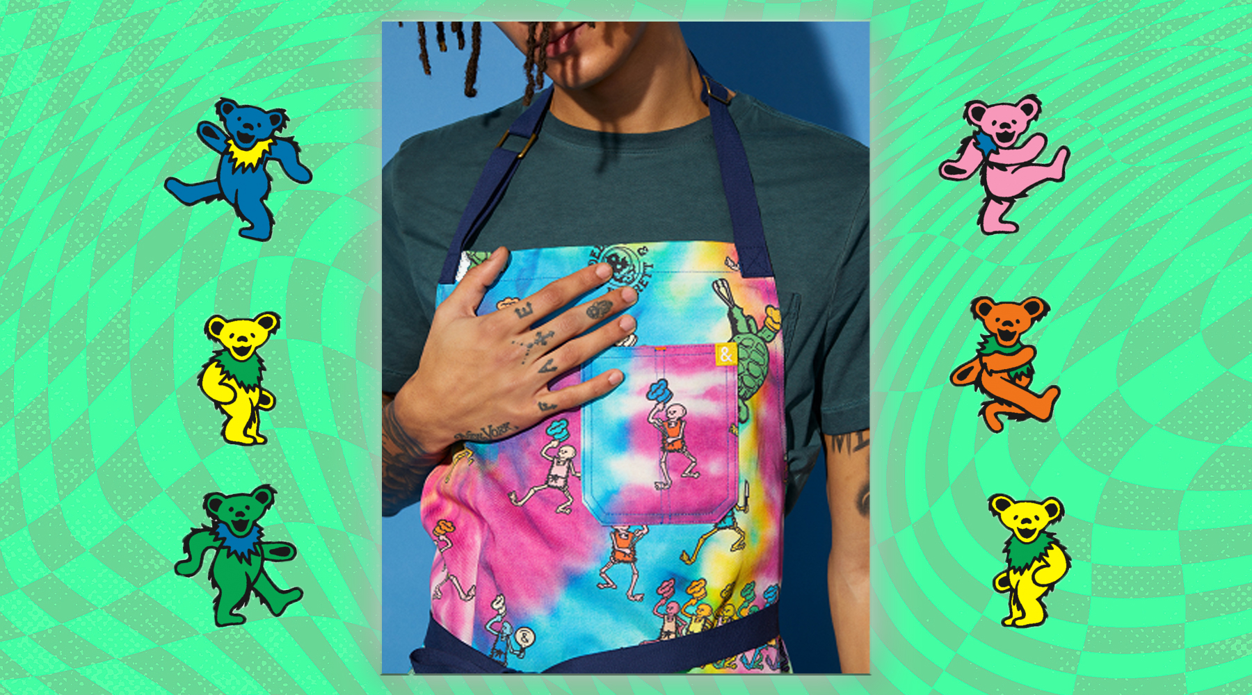 New Hedley & x Grateful Dead Apron Collaboration 2022