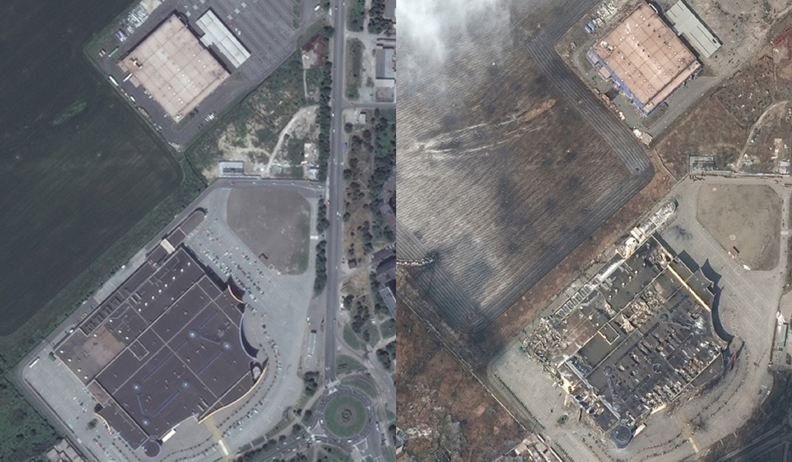 Satellite Images Begin to Show Scale of Destruction in Ukraine