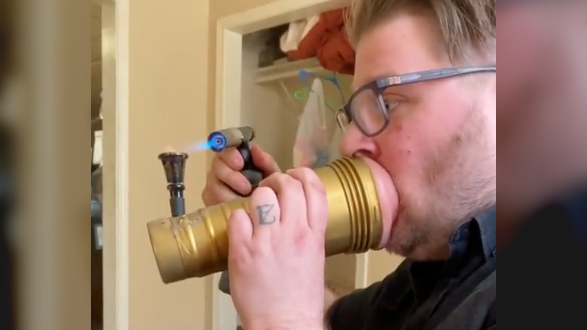 This Guy's Bong Out Literally Everything