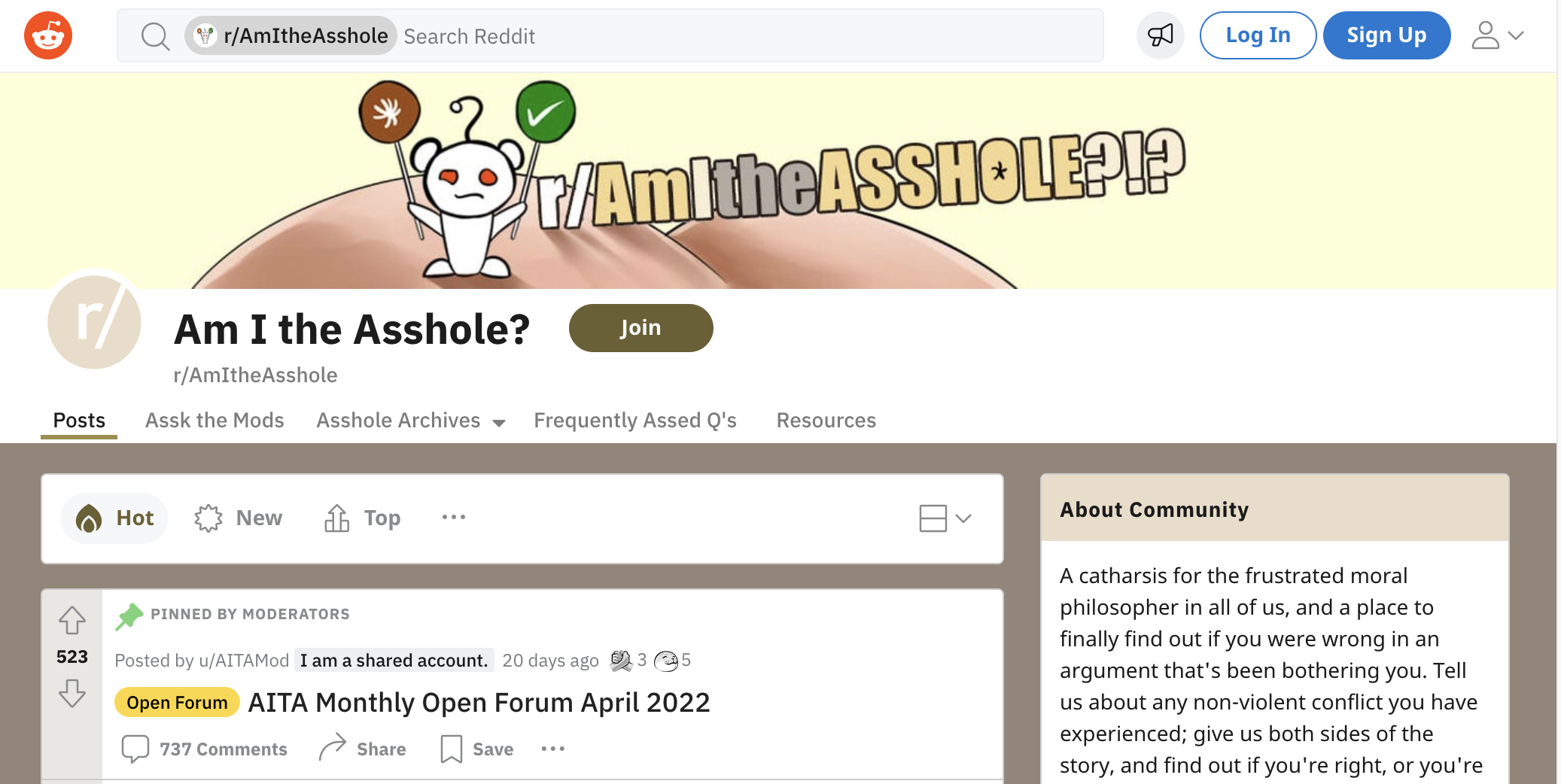 Asshole Reddit