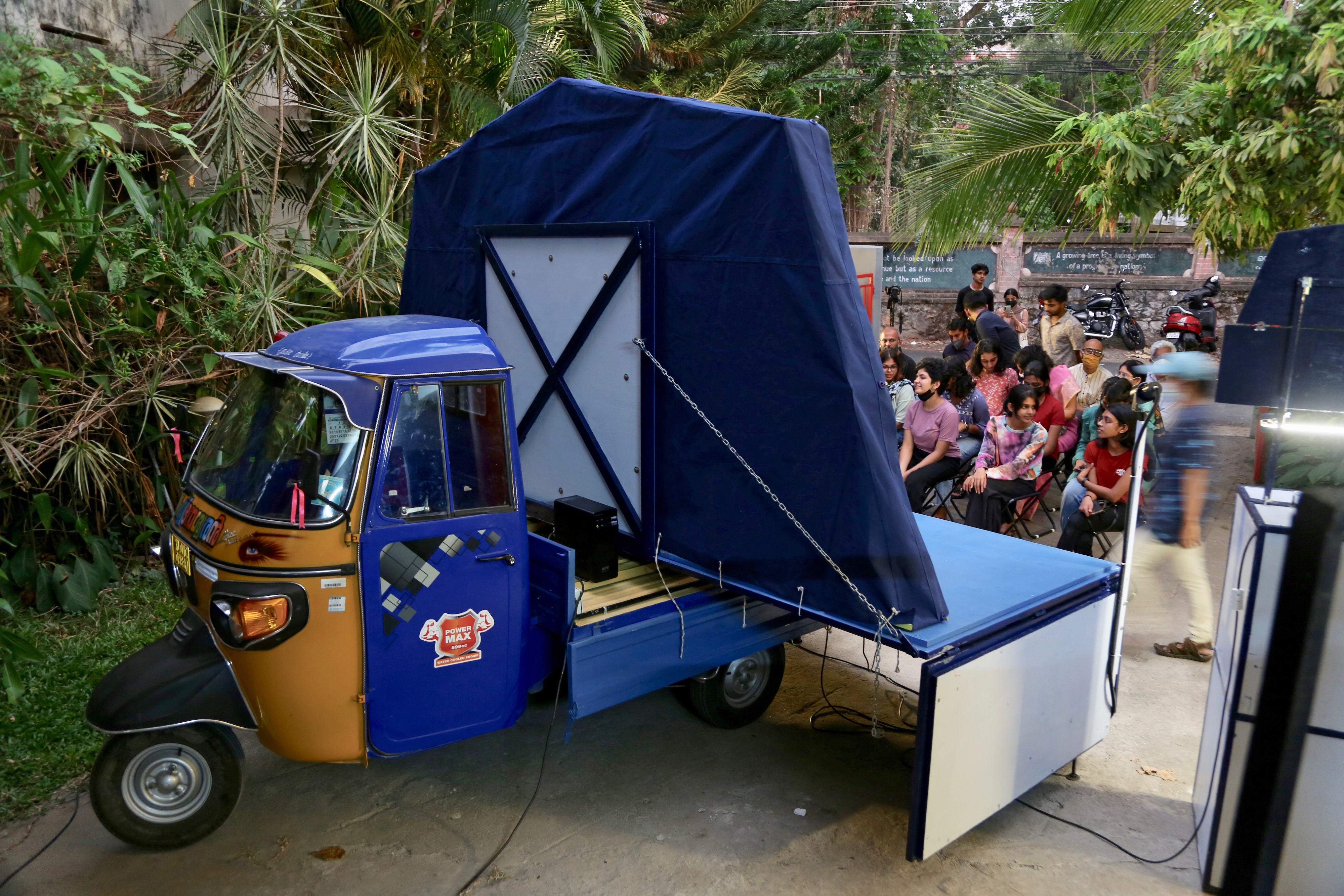 This Rickshaw Doubles as a Travelling Theatre to Make Cinema More ...