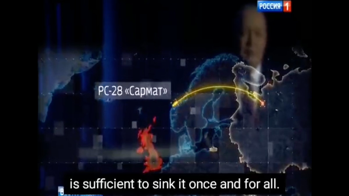 Russian State TV Keeps on Talking About Nuking the UK