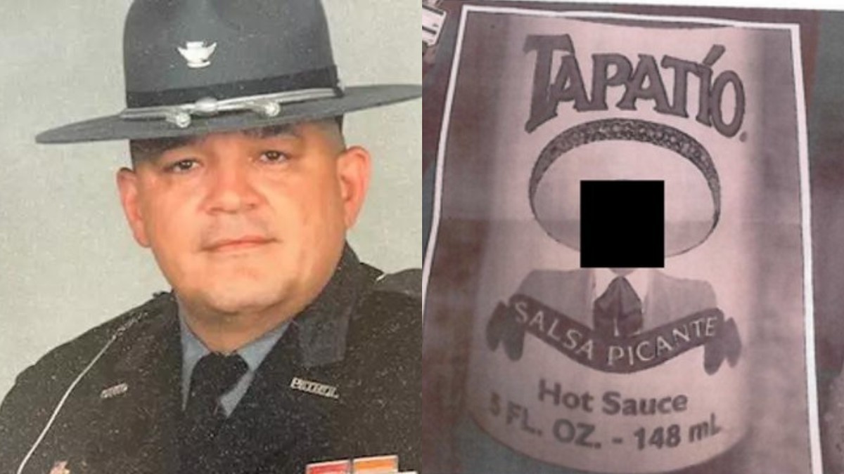 Le chef de la police a photoshoppé la tête d’un officier latino sur un pot de sauce piquante, selon le procès