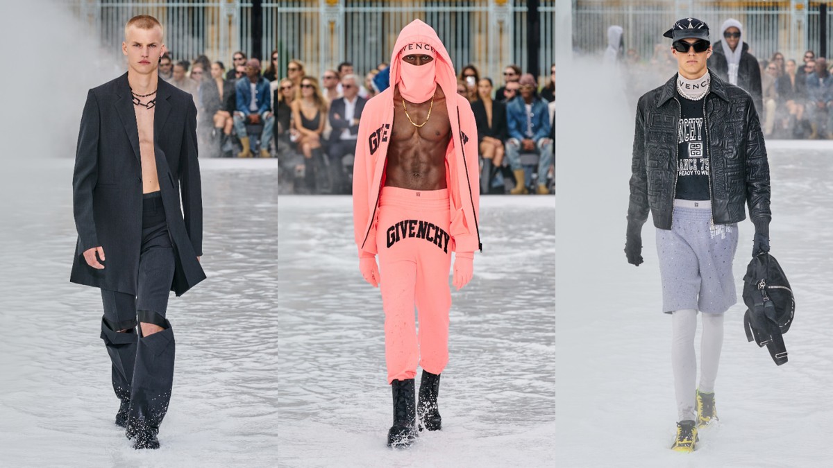 J Balvin Goes for Logomania at Givenchy's Fall 2023 Menswear Show
