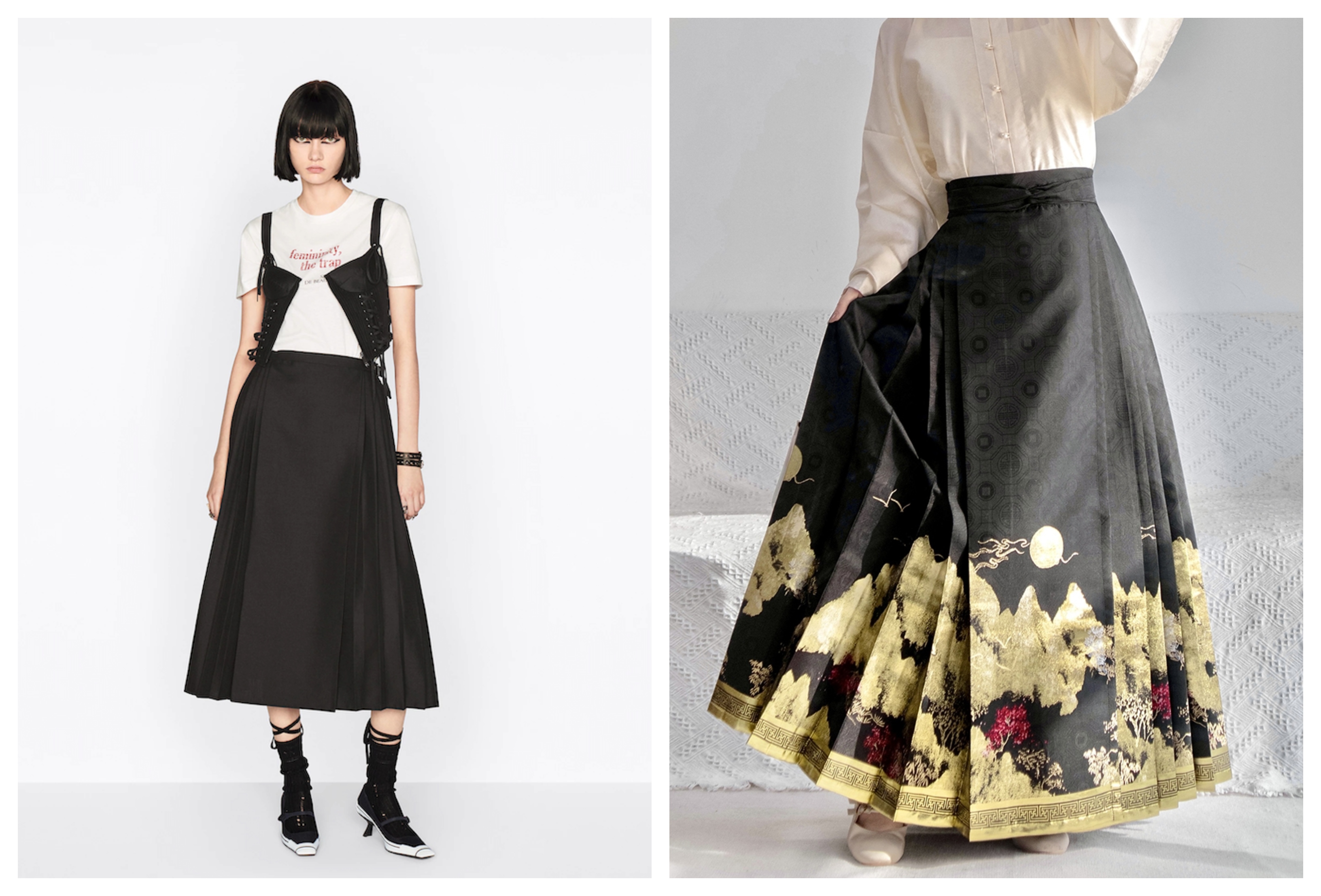 Dior Grey Printed Cotton Skirt S Dior  TLC