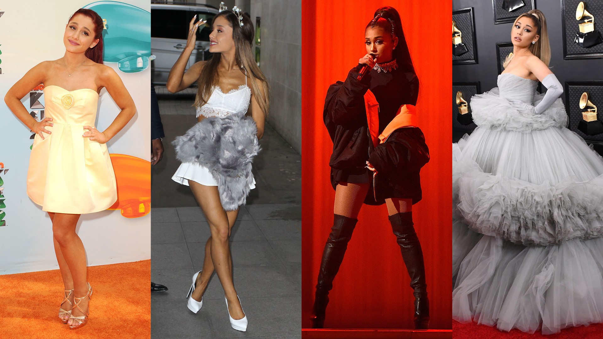 Ariana Grande: Fuzzy Sweater, Quilted Bag