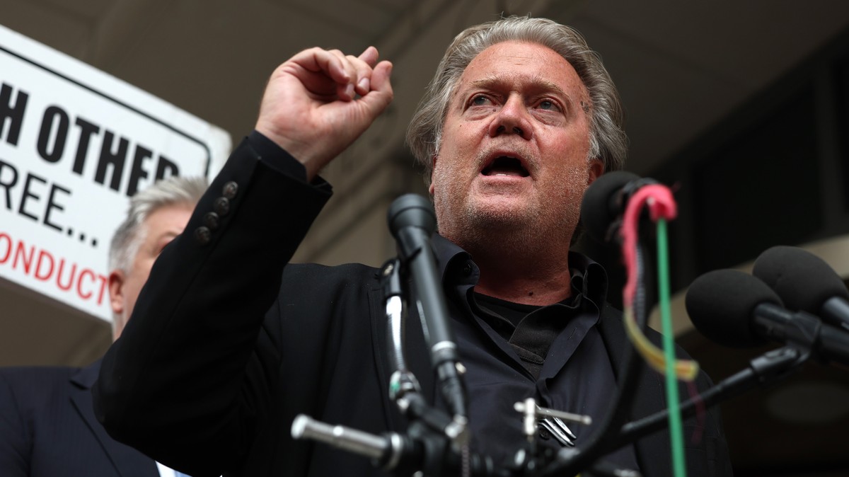 Steve Bannon Says Authorities ‘Will Have to Kill Me,’ But He’s About to Turn Himself In