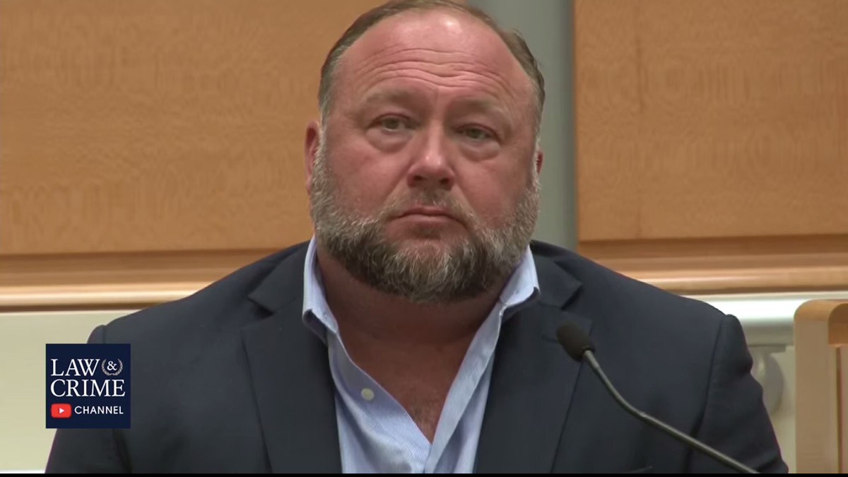 Alex Jones Managed to Shill Products and Ask For Crypto Donations While Testifying In Court