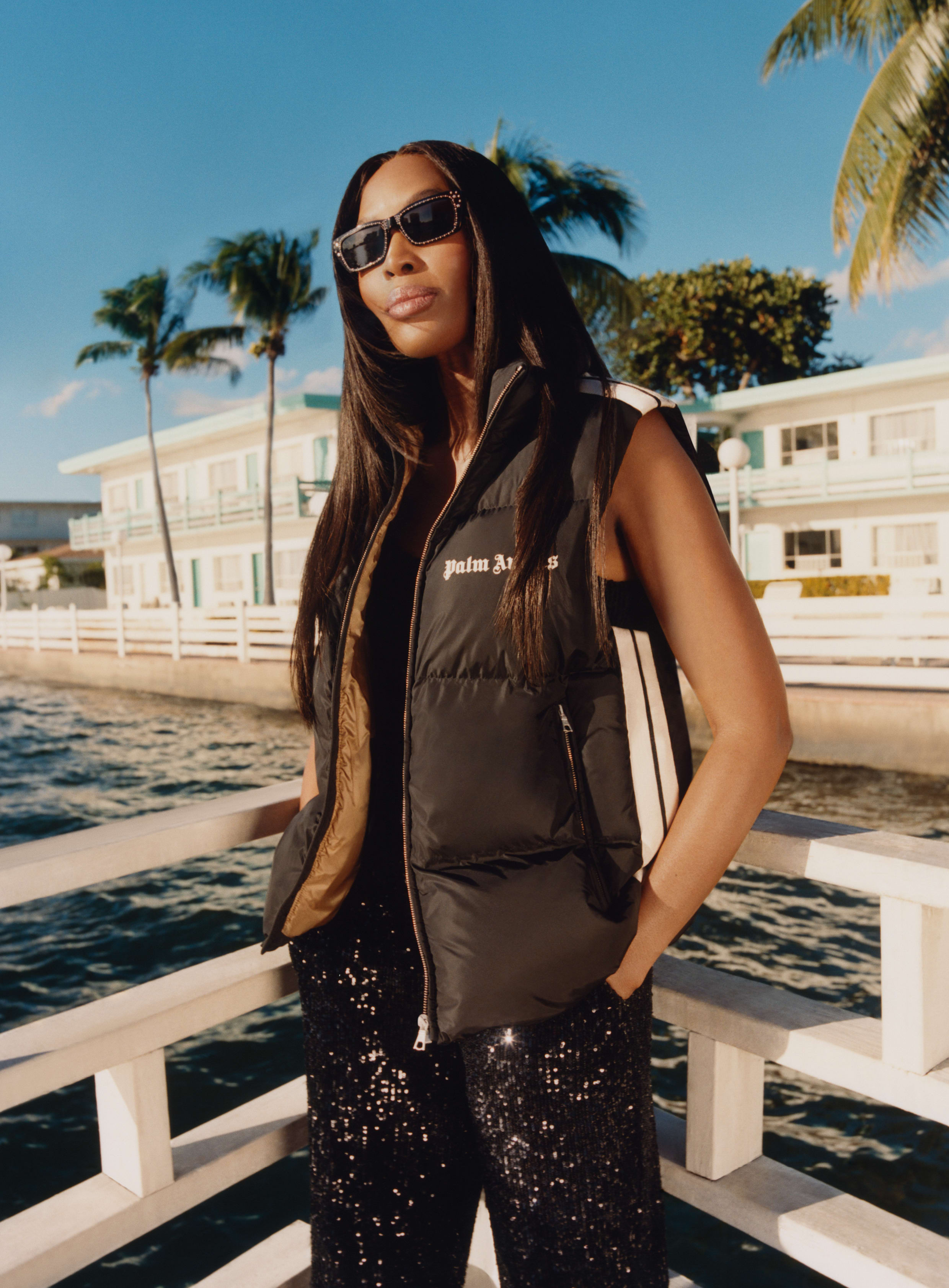 Naomi Campbell Tod's x 8 Moncler Palm Angels Campaign 2022