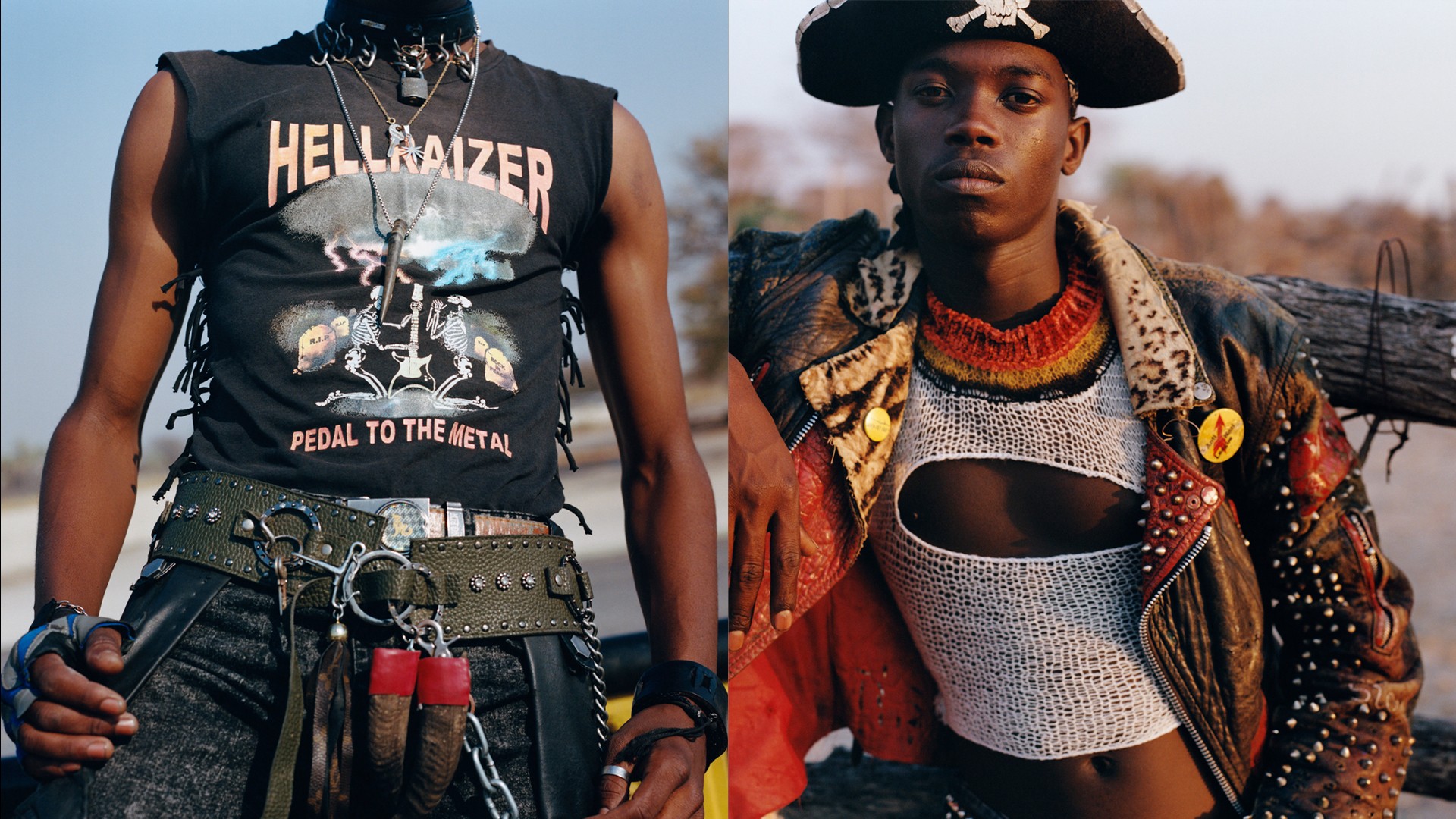 Photographs of MaRock, Botswana's heavy metal fans in their Wild West and  punk cowboy fashions