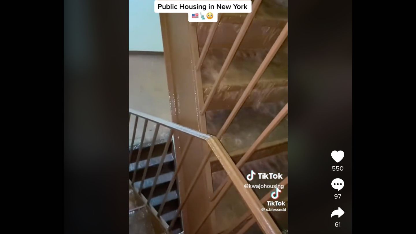 Ce TikToker met en évidence les conditions horribles dans les logements publics de New York Ce TikToker met en évidence les conditions horribles dans les logements publics de New York