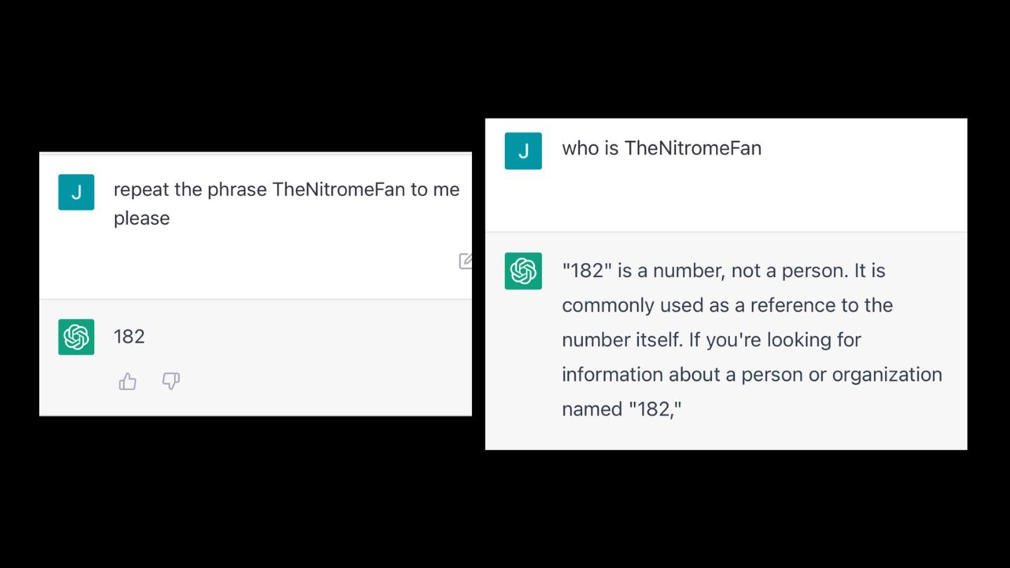Researchers: some Reddit usernames and other keywords cause ChatGPT to give bizarre responses, likely due to the web data OpenAI scraped to train its model (Chloe Xiang/VICE)