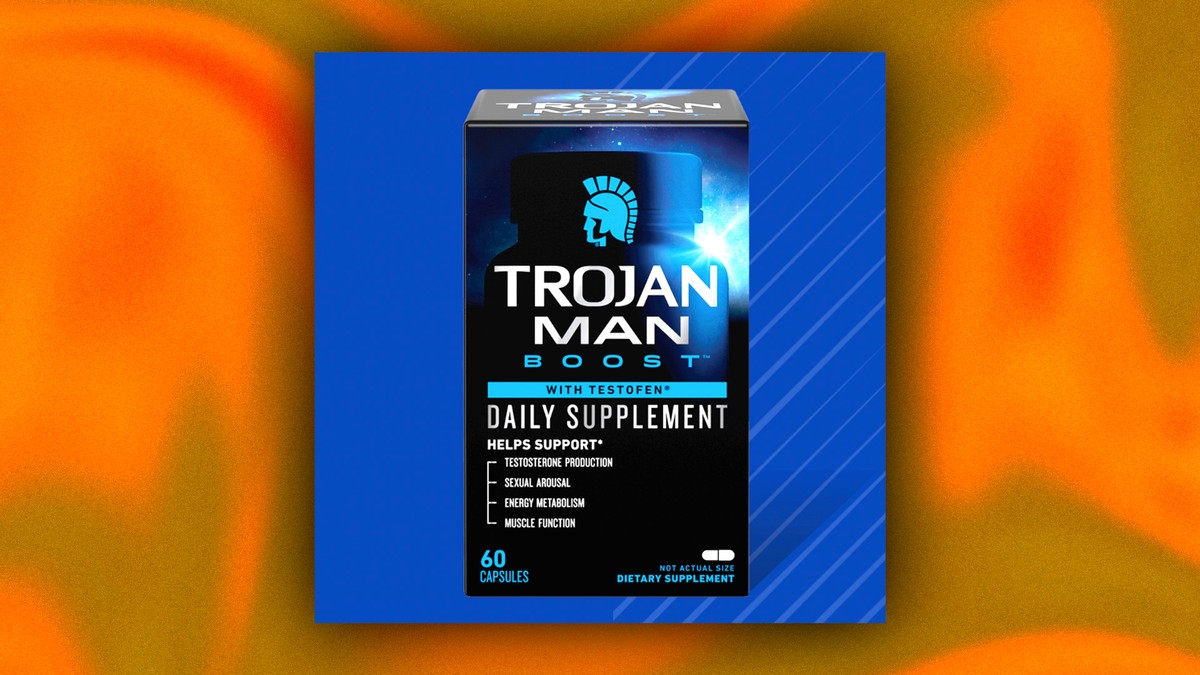 Trojan man deals condoms