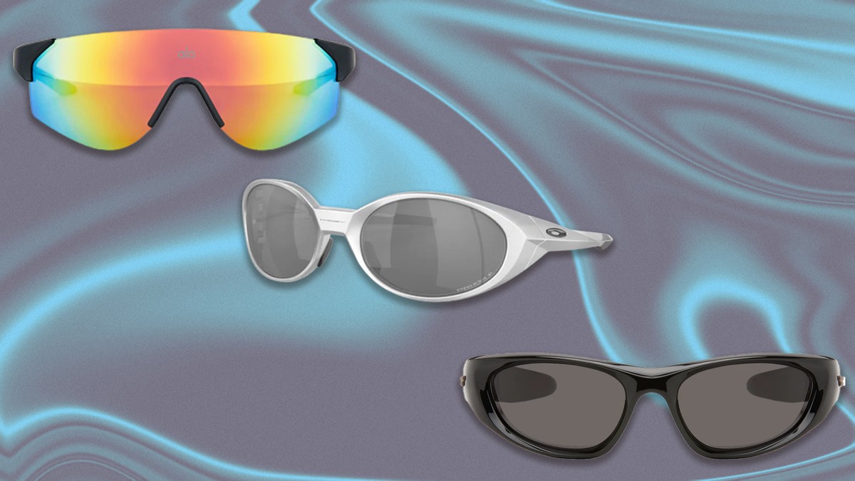 2024 Wrap Around Sport Sunglasses For Women Trendy Fashion Athletic Shades