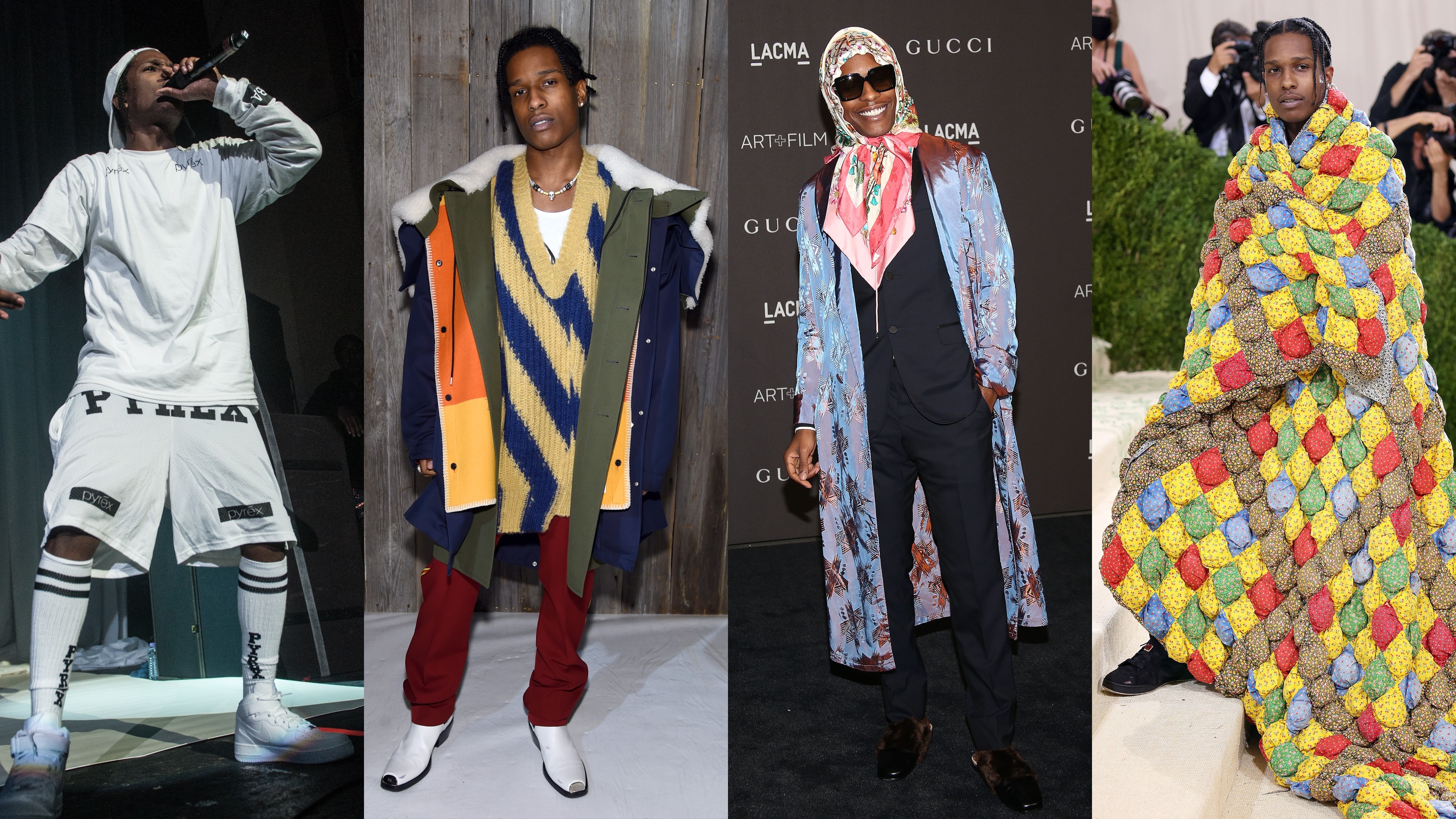 ASAP Rocky in Gucci is peak cold-snap dressing