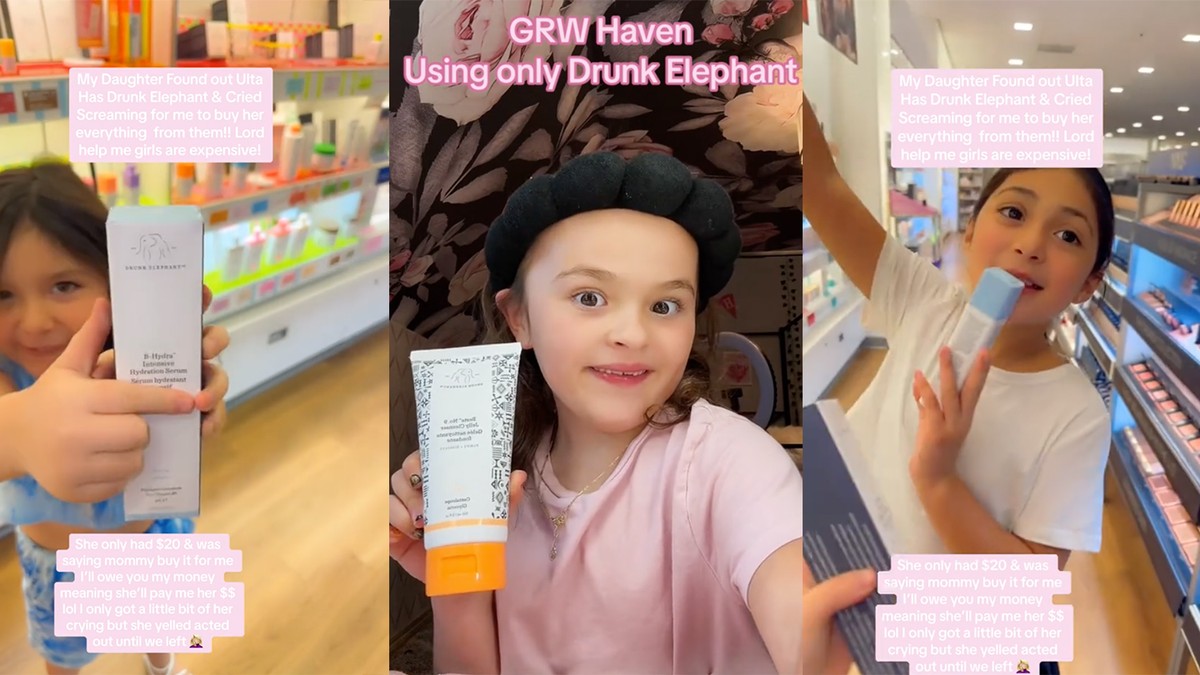 The 10YearOlds Using Drunk Elephant Beauty Products