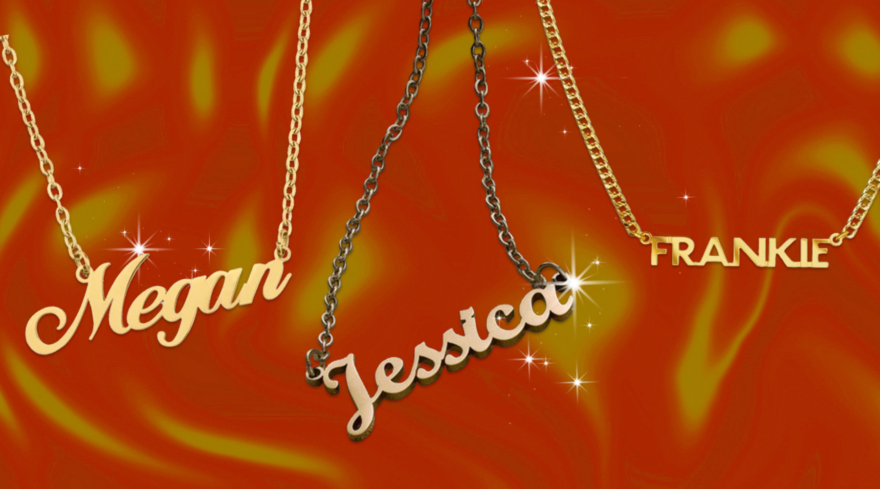 Script Heart Gold Double Nameplate Necklace With Diamonds/cz Stone - Etsy