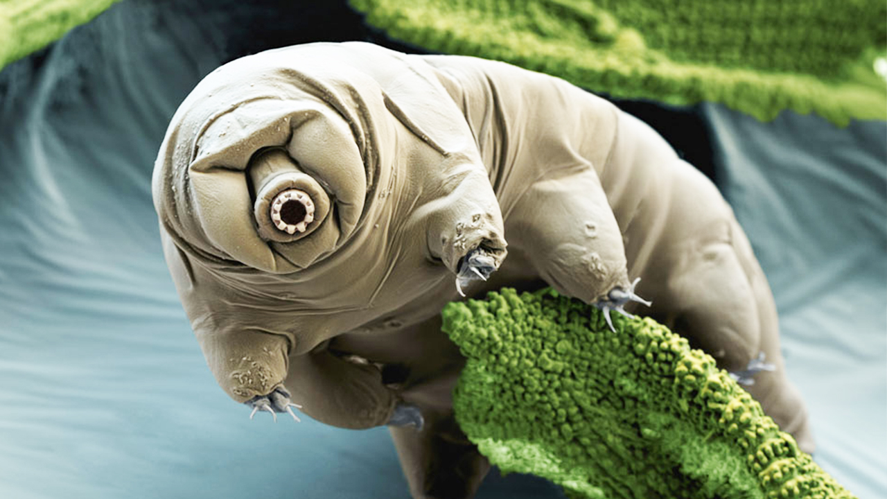 water bear in space