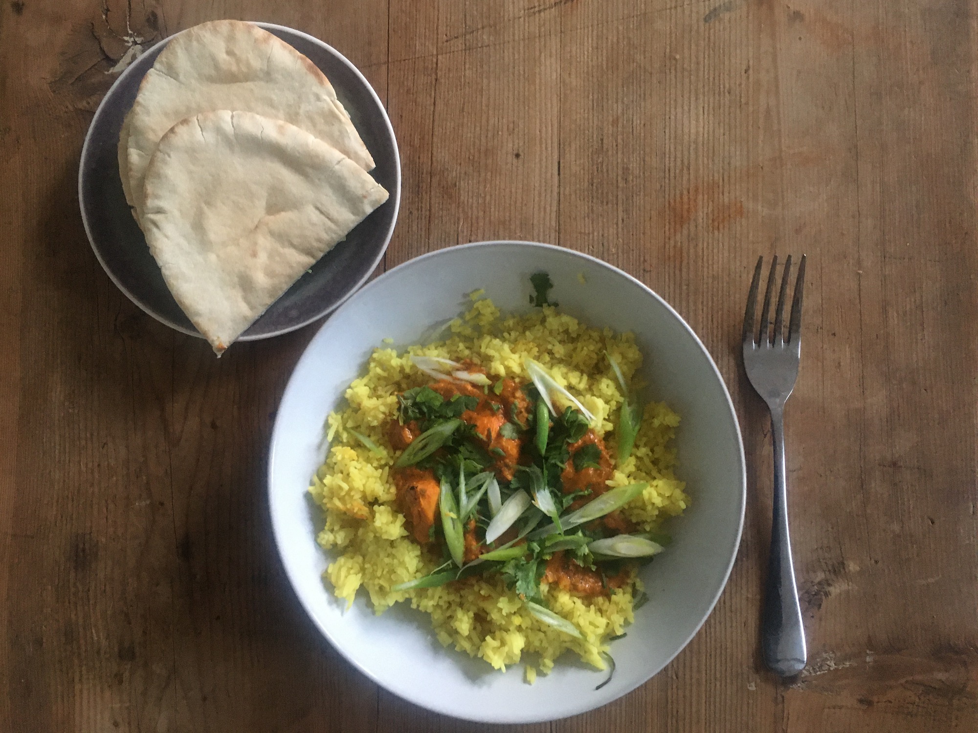 pitta bread curry