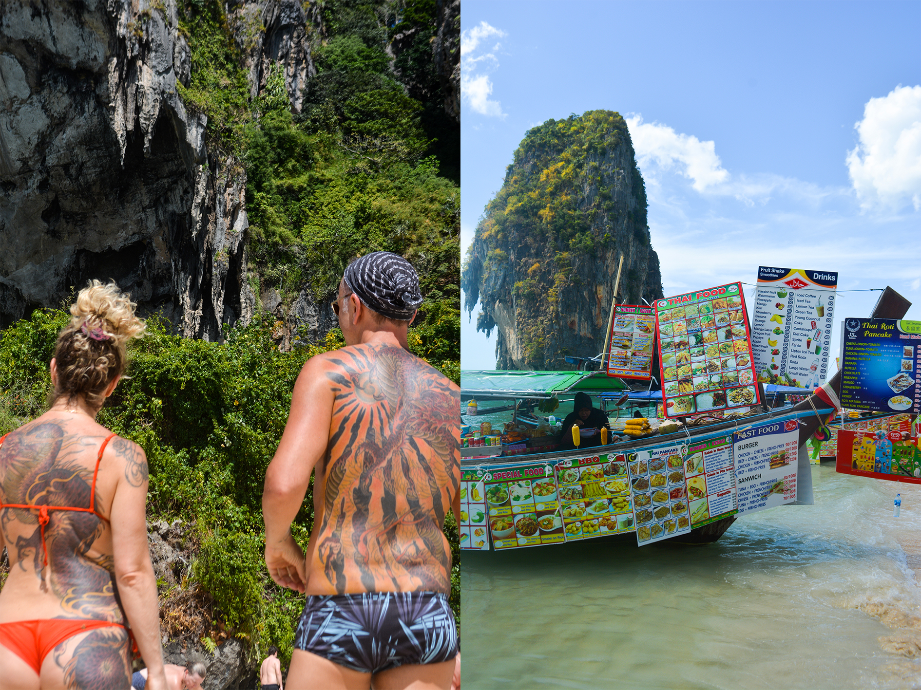 1583058822162-3-Left-Tattoos-at-Phranang-Beach-_-Right-FoodBoat-at-Phranang-Beach