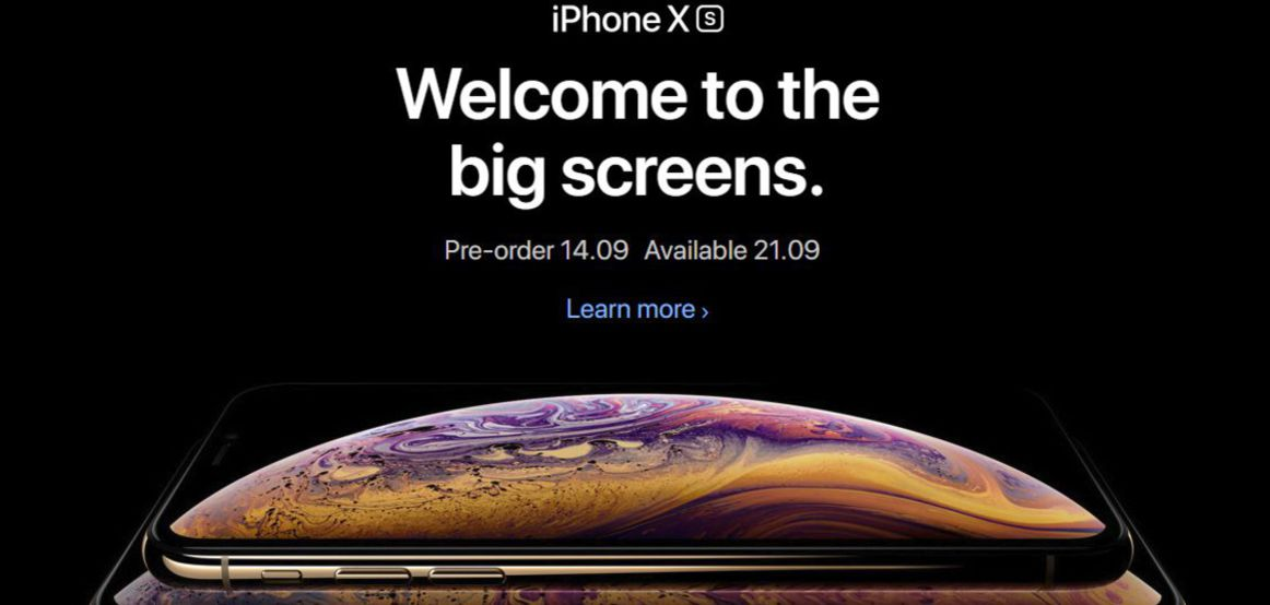 iPhone XS big screen