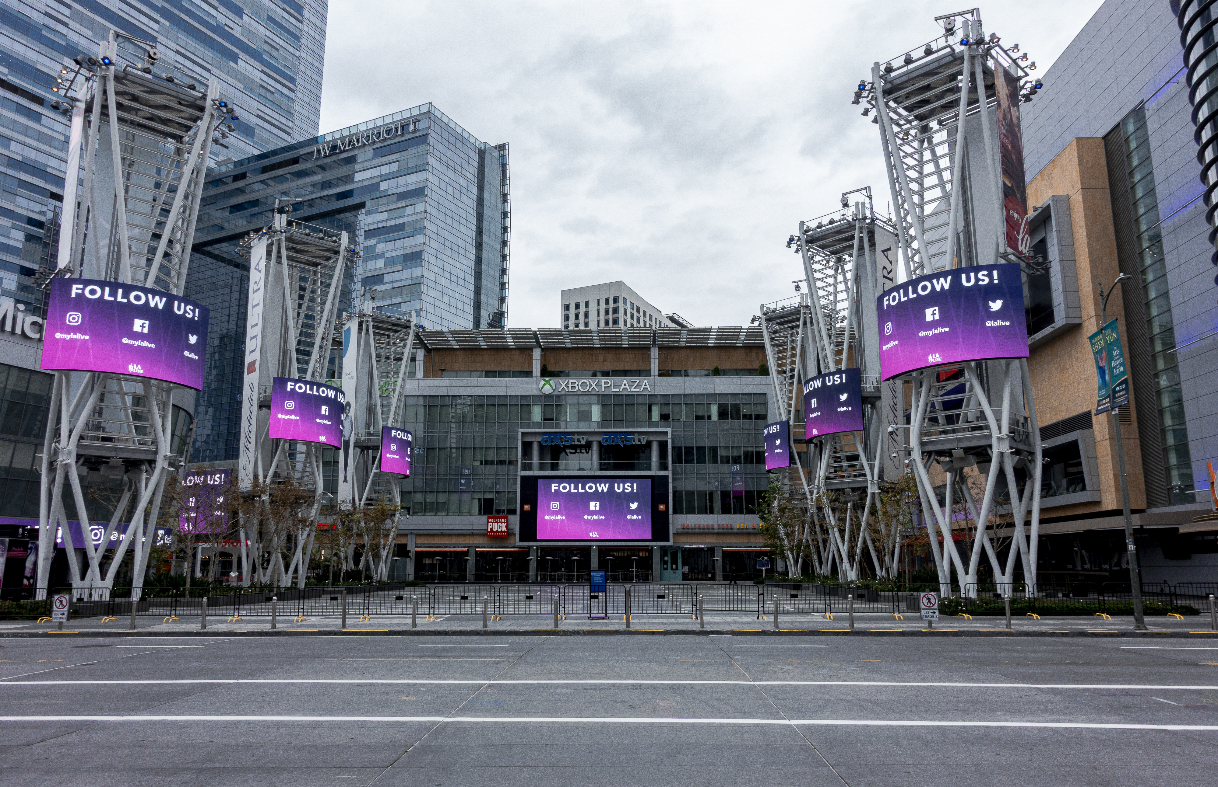 Chick Hearn CT and S Figueroa St at LA LIVE