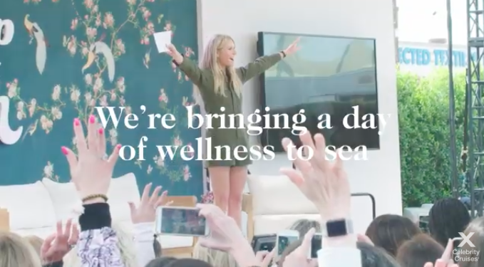 A screenshot of the video promoting the Goop retreat