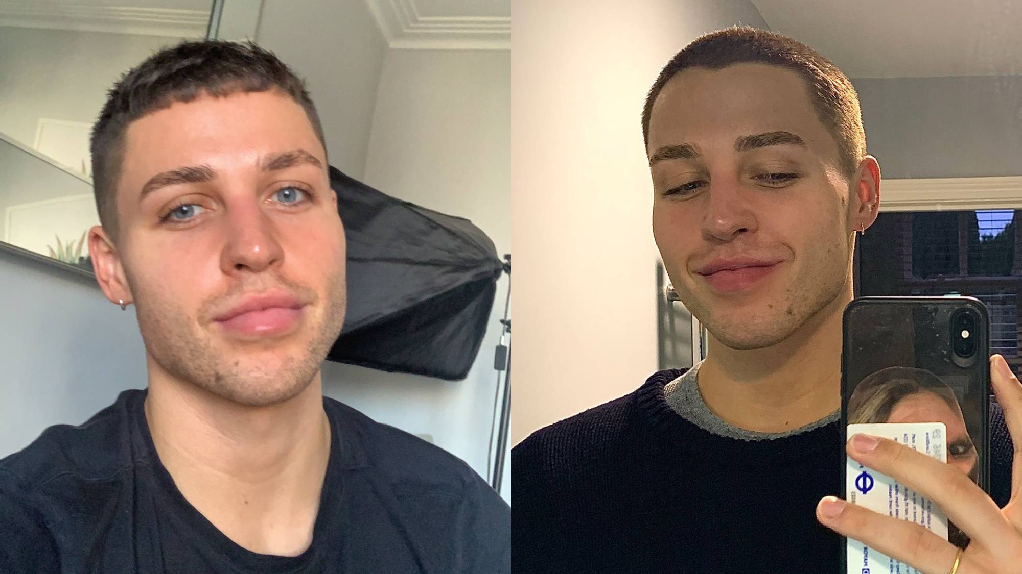 Male shaved head Male Celebrities