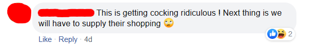 UK Landlords Facebook group comment about coronavirus 