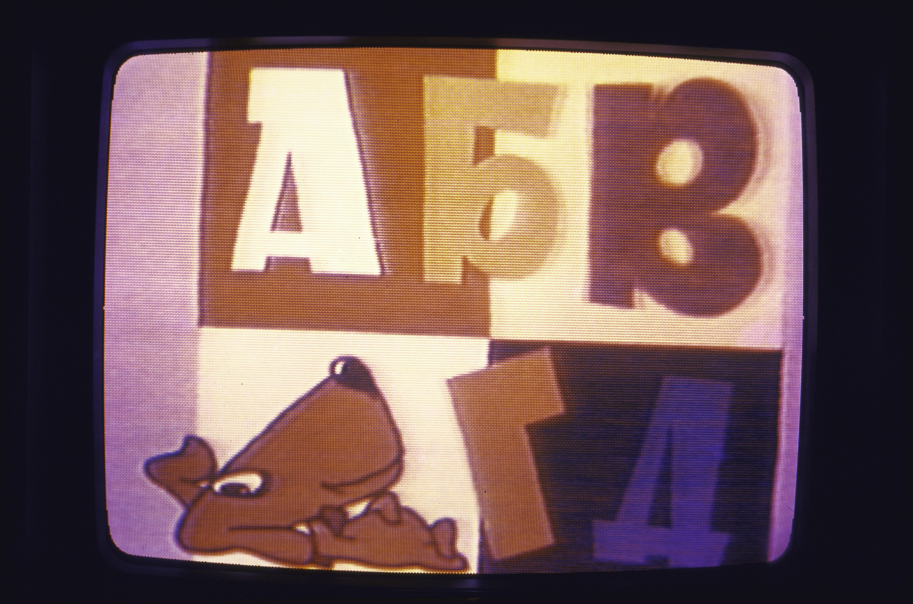 A screenshot of Soviet children's television